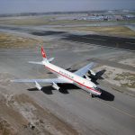 Douglas DC-8-32, HB-IDA "Matterhorn" am Boden