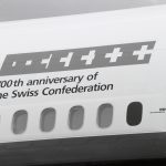 Mit Schriftzug "700th Anniversary of the Swiss Confederation"